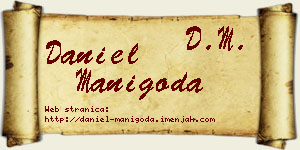 Daniel Manigoda vizit kartica